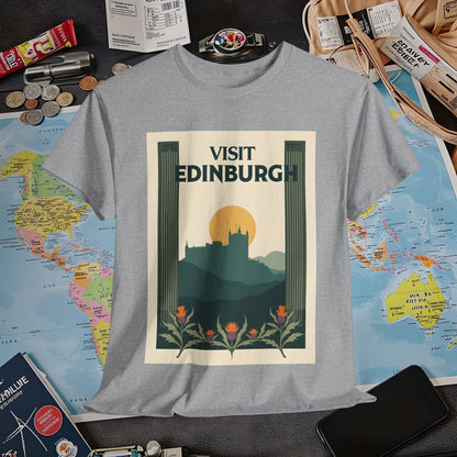 Edinburgh Poster Air Travel T-Shirts | Jetsetter, Airport, and International Flight Tees