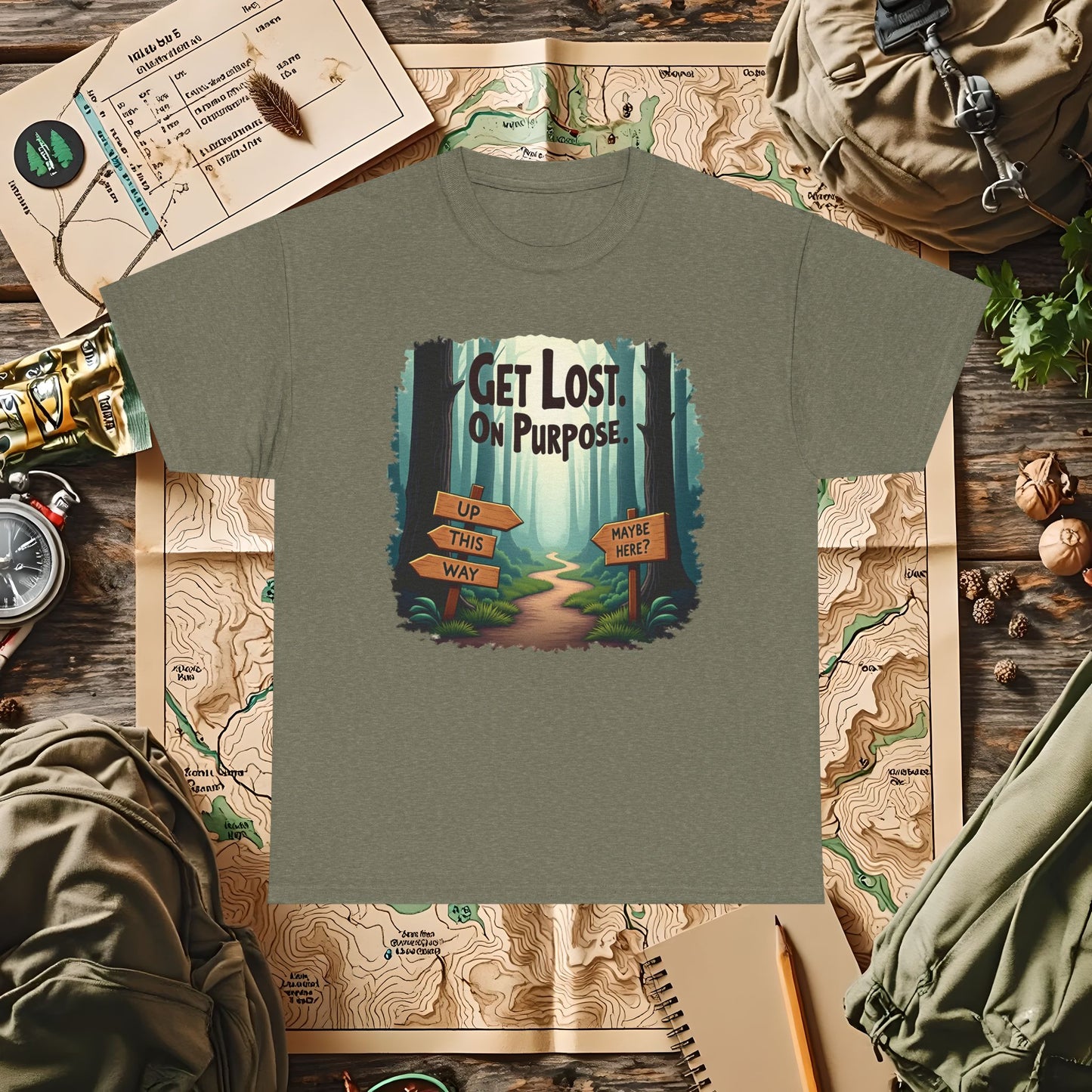 Nature Escape Outdoor Adventure T-Shirts | Camping, Hiking, Rafting & Kayaking Tees for Nature Lovers