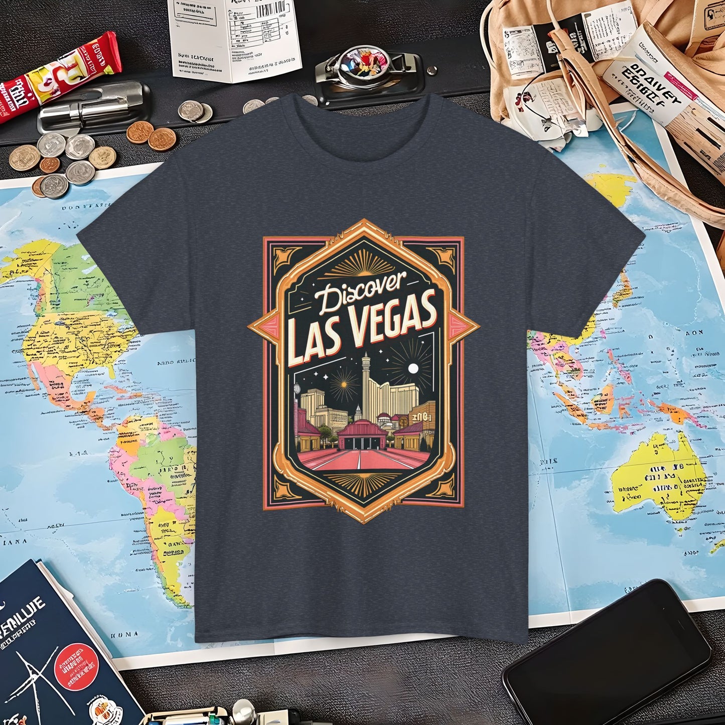 Las Vegas Glamour Air Travel T-Shirts | Jetsetter, Airport, and International Flight Tees