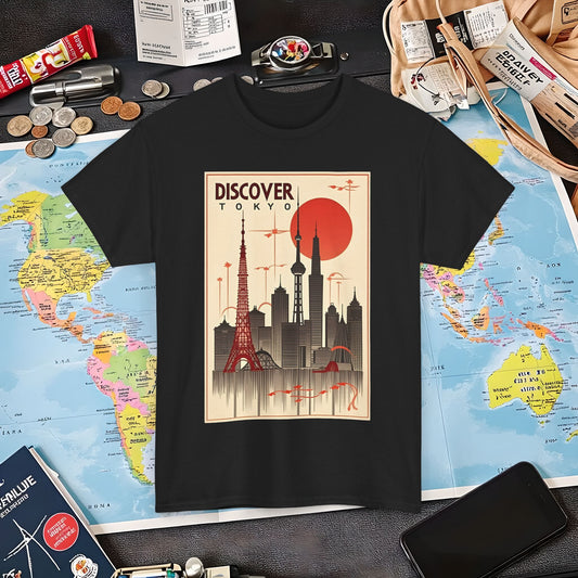 Tokyo Art Deco Air Travel T-Shirts | Jetsetter, Airport, and International Flight Tees