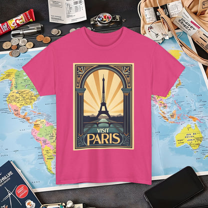 Paris Elegance Air Travel T-Shirts | Jetsetter, Airport, and International Flight Tees
