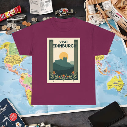 Edinburgh Poster Air Travel T-Shirts | Jetsetter, Airport, and International Flight Tees