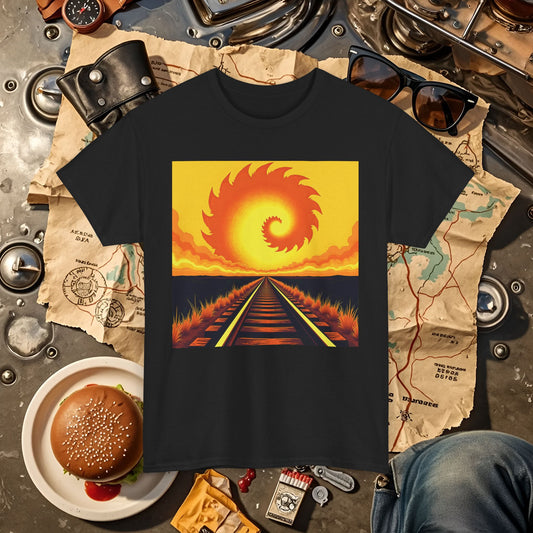 Sunset Journey Road Trip & Vehicle Travel T-Shirts | Car, RV, and Motorcycle Adventure Tees