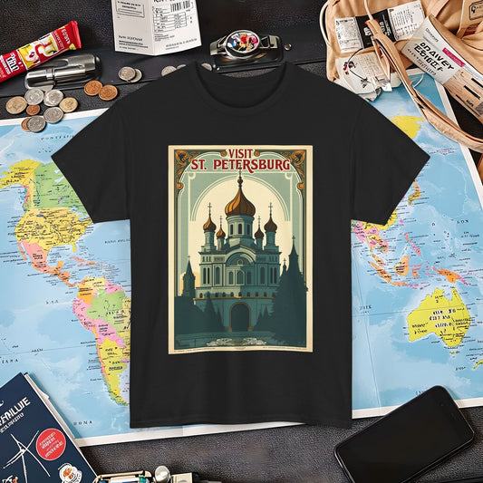 Visit St Petersburg Air Travel T-Shirts | Jetsetter, Airport, and International Flight Tees