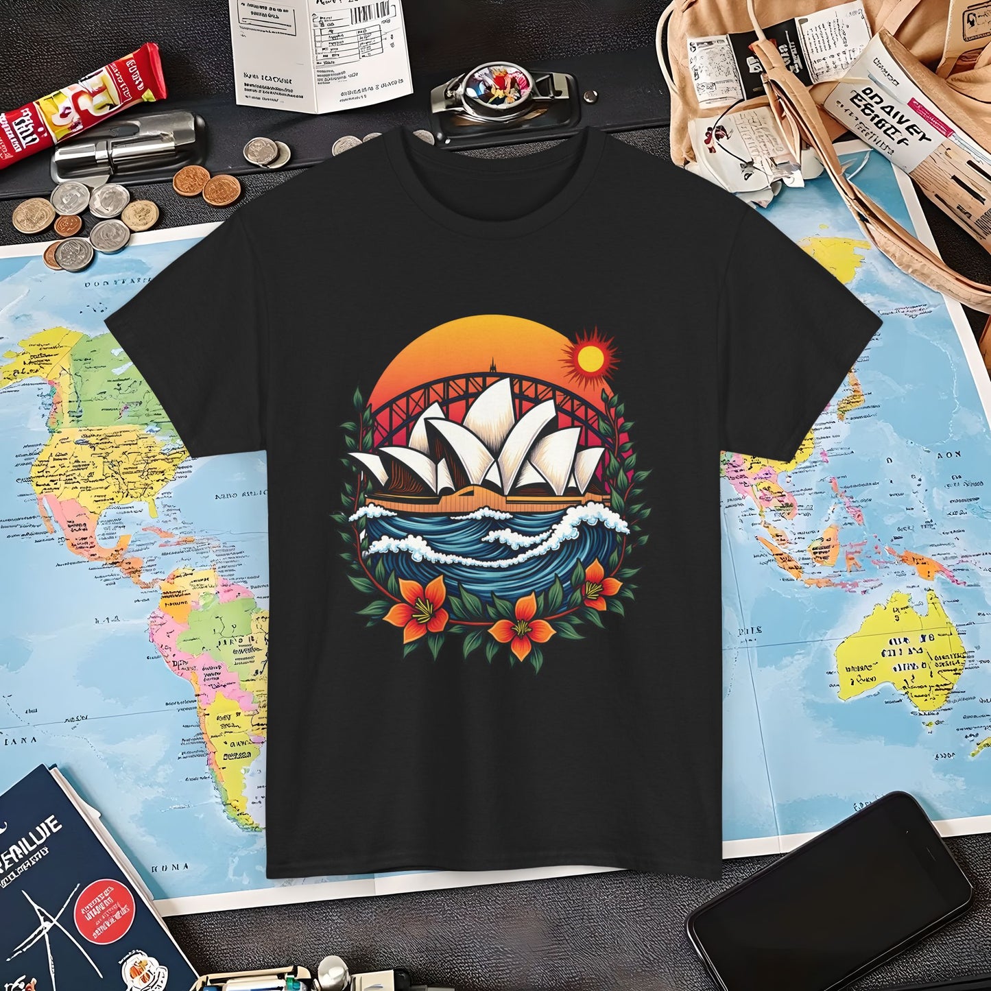 Sydney Vibes Air Travel T-Shirts | Jetsetter, Airport, and International Flight Tees