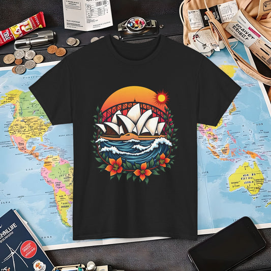 Sydney Vibes Air Travel T-Shirts | Jetsetter, Airport, and International Flight Tees