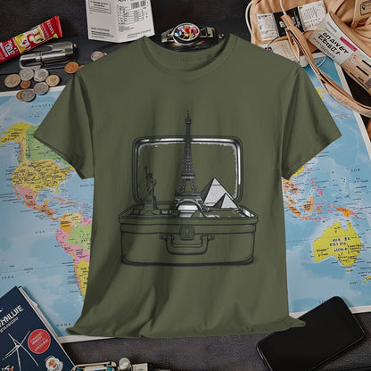 Wanderlust Suitcase Air Travel T-Shirts | Jetsetter, Airport, and International Flight Tees
