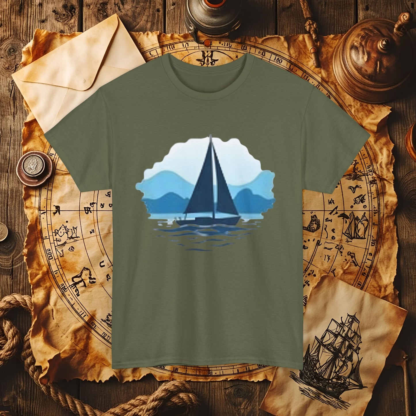 Sailboat Serenity Cruise Travel T-Shirts | Funny & Stylish Tees for Ocean Adventures