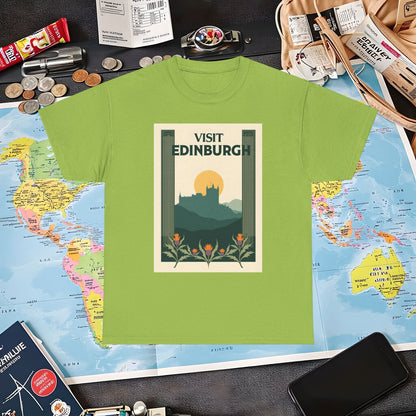 Edinburgh Poster Air Travel T-Shirts | Jetsetter, Airport, and International Flight Tees