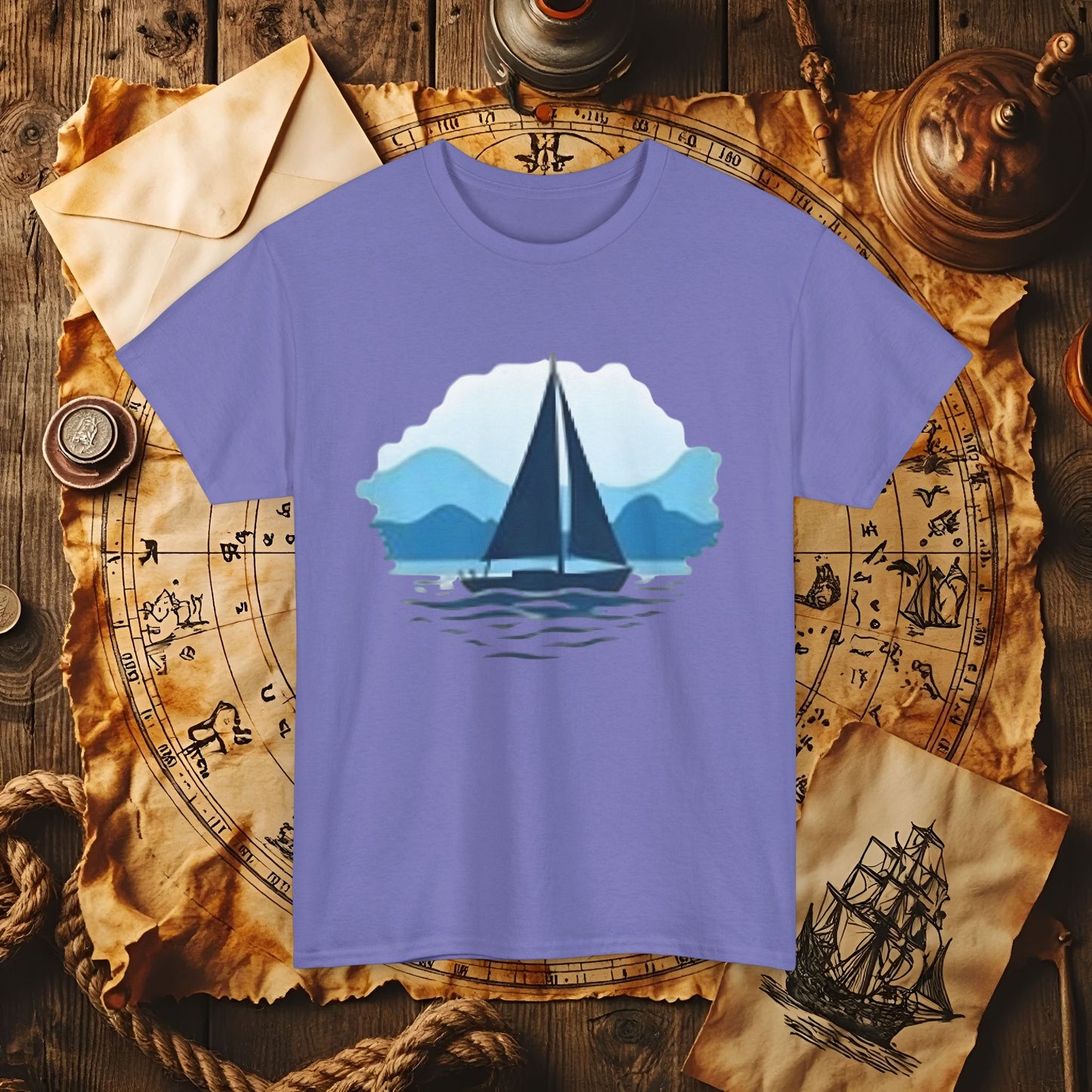 Sailboat Serenity Cruise Travel T-Shirts | Funny & Stylish Tees for Ocean Adventures
