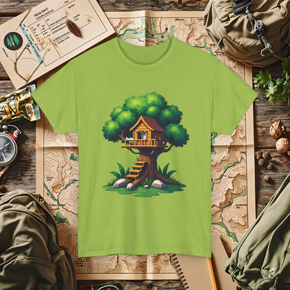 Pixel Treehouse Outdoor Adventure T-Shirts | Camping, Hiking, Rafting & Kayaking Tees for Nature Lovers