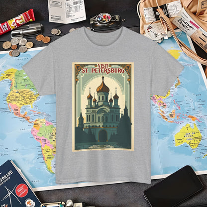 Visit St Petersburg Air Travel T-Shirts | Jetsetter, Airport, and International Flight Tees