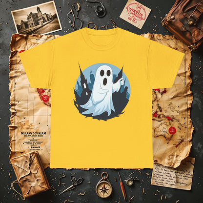 Ghostly Guide True Dark Tourism T-Shirts | Hauntingly Cool Travel Tees for the Morbidly Curious