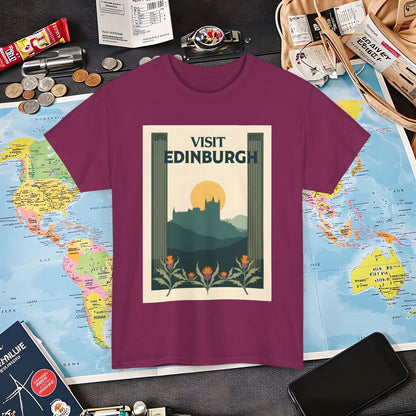 Edinburgh Poster Air Travel T-Shirts | Jetsetter, Airport, and International Flight Tees