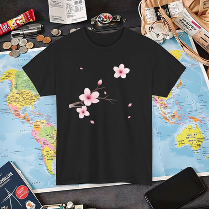 Cherry Blossom Air Travel T-Shirts | Jetsetter, Airport, and International Flight Tees