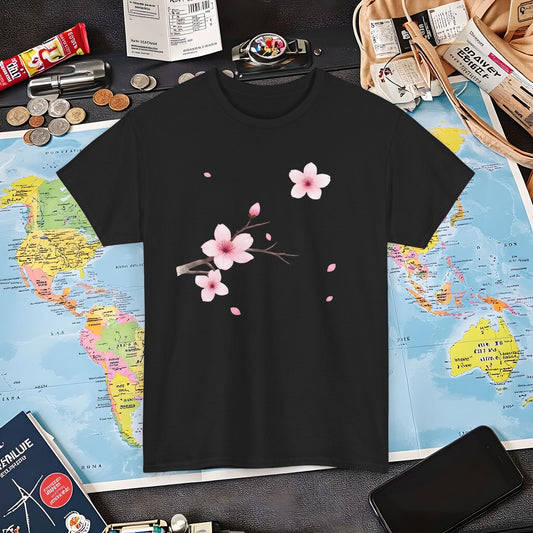 Cherry Blossom Air Travel T-Shirts | Jetsetter, Airport, and International Flight Tees