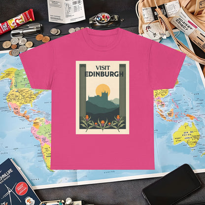 Edinburgh Poster Air Travel T-Shirts | Jetsetter, Airport, and International Flight Tees