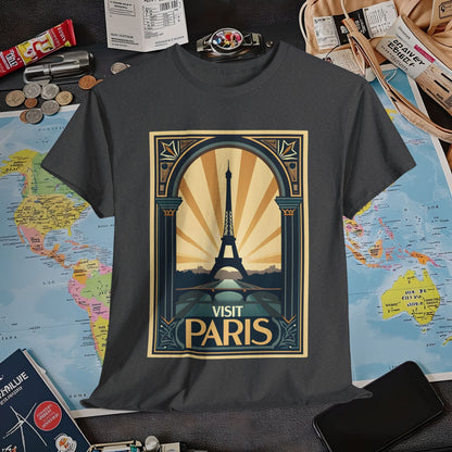 Paris Elegance Air Travel T-Shirts | Jetsetter, Airport, and International Flight Tees