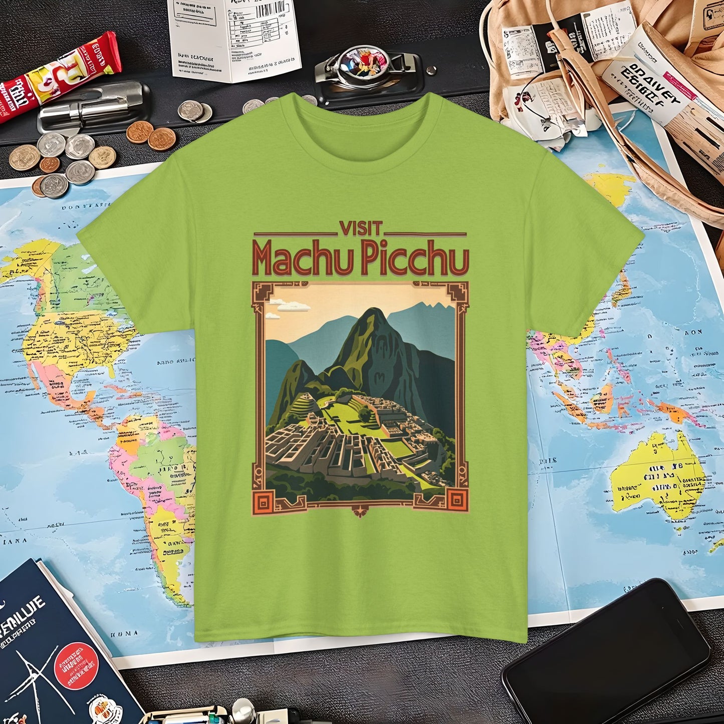 Machu Picchu Air Travel T-Shirts | Jetsetter, Airport, and International Flight Tees