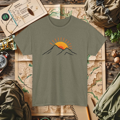 Sunrise Peaks Outdoor Adventure T-Shirts | Camping, Hiking, Rafting & Kayaking Tees for Nature Lovers