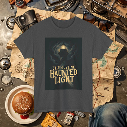 St. Augustine Haunted Lighthouse Florida Shirt – Stormy Night Dark Tourism Tee | Car, RV, and Motorcycle Adventure Tees