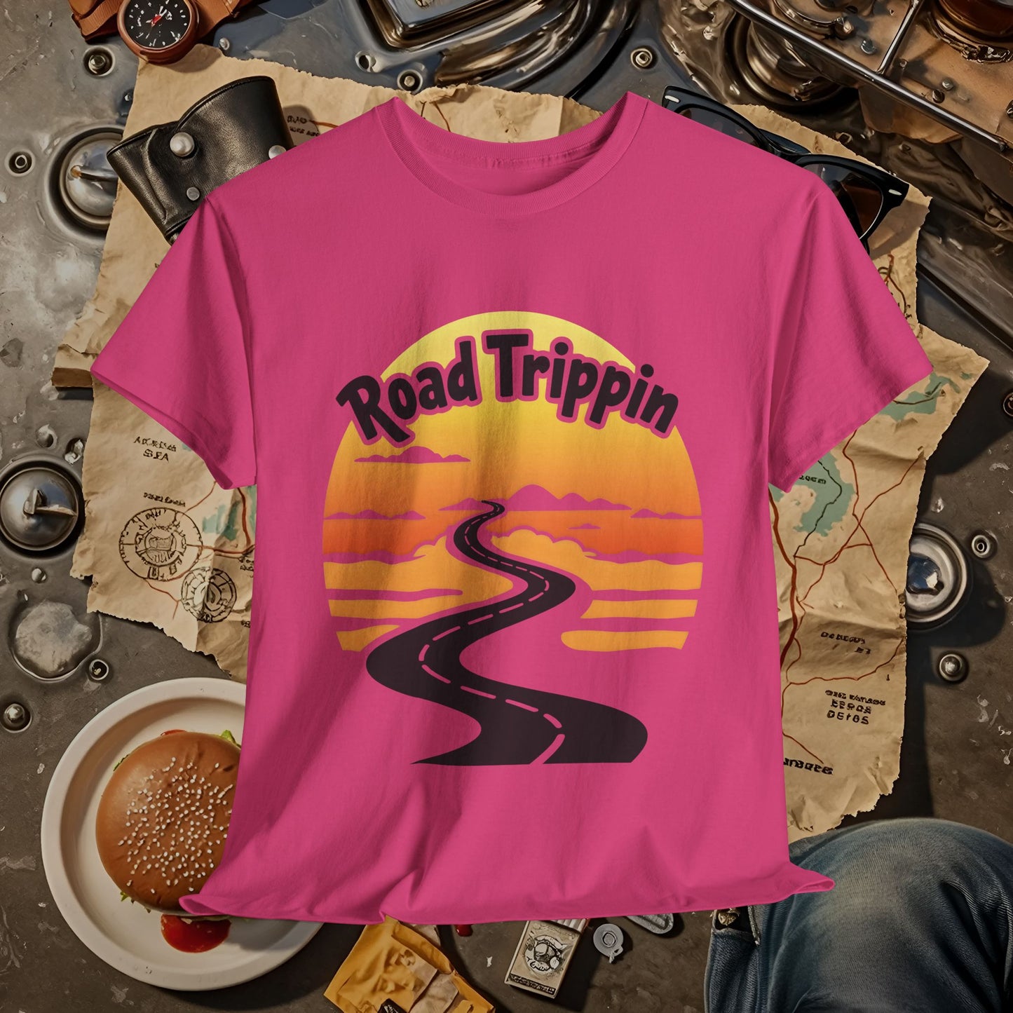 Road Trippin Road Trip & Vehicle Travel T-Shirts | Car, RV, and Motorcycle Adventure Tees