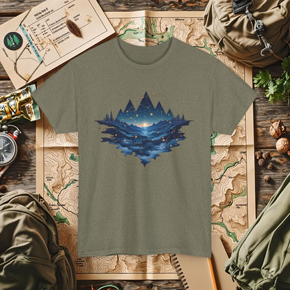 Celestial Landscapes Outdoor Adventure T-Shirts | Camping, Hiking, Rafting & Kayaking Tees for Nature Lovers