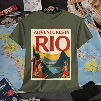 Rio Adventures Air Travel T-Shirts | Jetsetter, Airport, and International Flight Tees