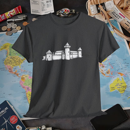 Castle Skyline Air Travel T-Shirts | Jetsetter, Airport, and International Flight Tees