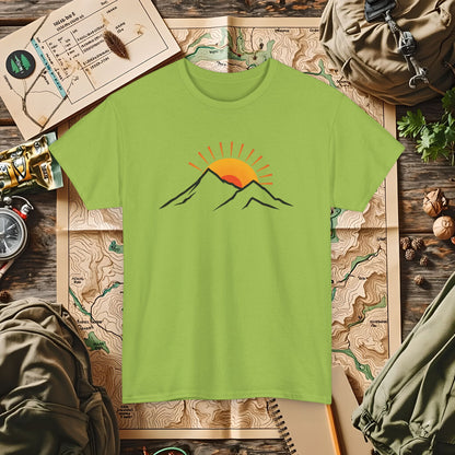 Sunrise Peaks Outdoor Adventure T-Shirts | Camping, Hiking, Rafting & Kayaking Tees for Nature Lovers