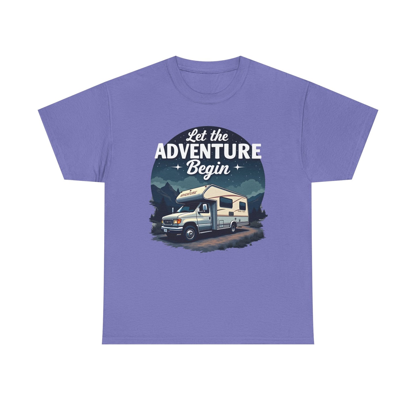 Adventure Awaits Road Trip & Vehicle Travel T-Shirts | Car, RV, and Motorcycle Adventure Tees