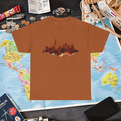 Rusty Skyline Air Travel T-Shirts | Jetsetter, Airport, and International Flight Tees