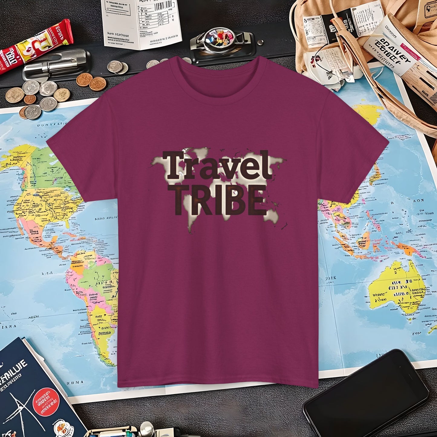Travel Tribe Globe Air Travel T-Shirts | Jetsetter, Airport, and International Flight Tees