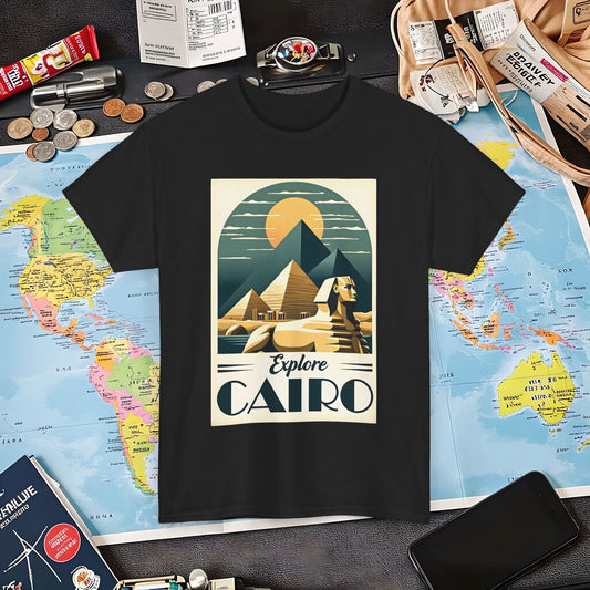 Cairo Elegance Air Travel T-Shirts | Jetsetter, Airport, and International Flight Tees