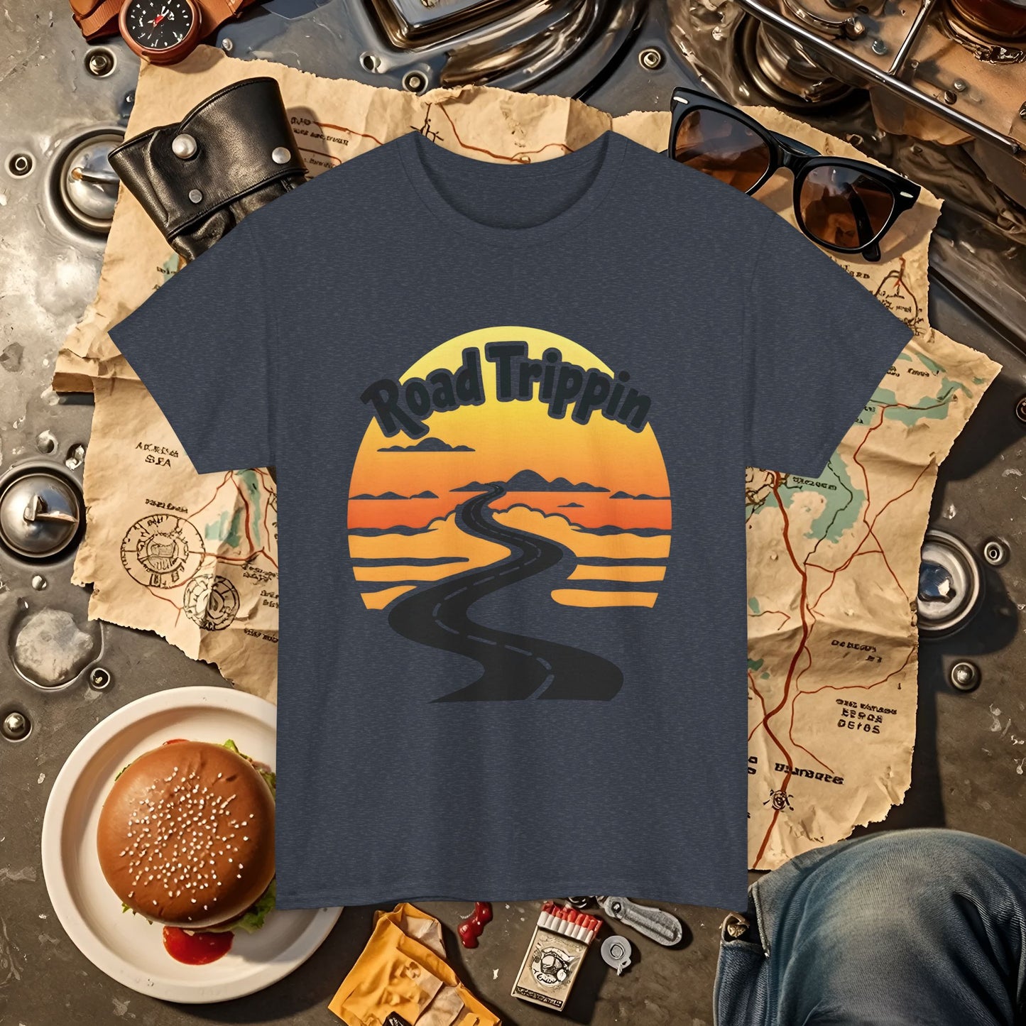 Road Trippin Road Trip & Vehicle Travel T-Shirts | Car, RV, and Motorcycle Adventure Tees