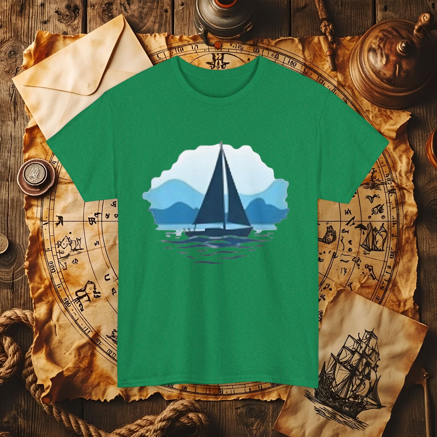 Sailboat Serenity Cruise Travel T-Shirts | Funny & Stylish Tees for Ocean Adventures