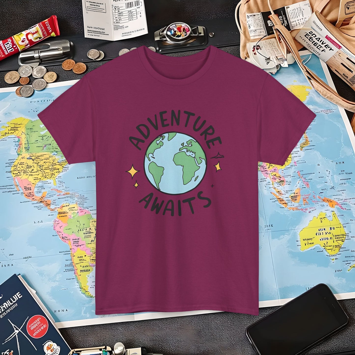 Adventure Globe Air Travel T-Shirts | Jetsetter, Airport, and International Flight Tees