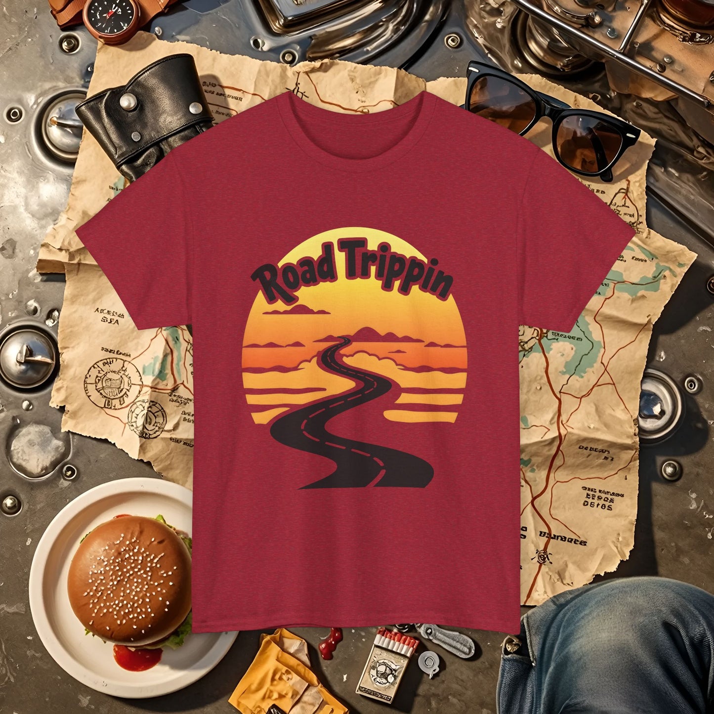 Road Trippin Road Trip & Vehicle Travel T-Shirts | Car, RV, and Motorcycle Adventure Tees