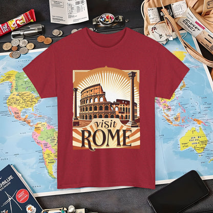 Rome Retro Air Travel T-Shirts | Jetsetter, Airport, and International Flight Tees