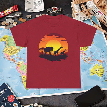 Savanna Silhouettes Air Travel T-Shirts | Jetsetter, Airport, and International Flight Tees