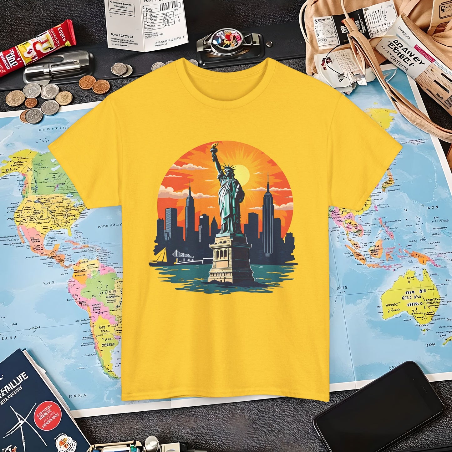 New York Dream Air Travel T-Shirts | Jetsetter, Airport, and International Flight Tees