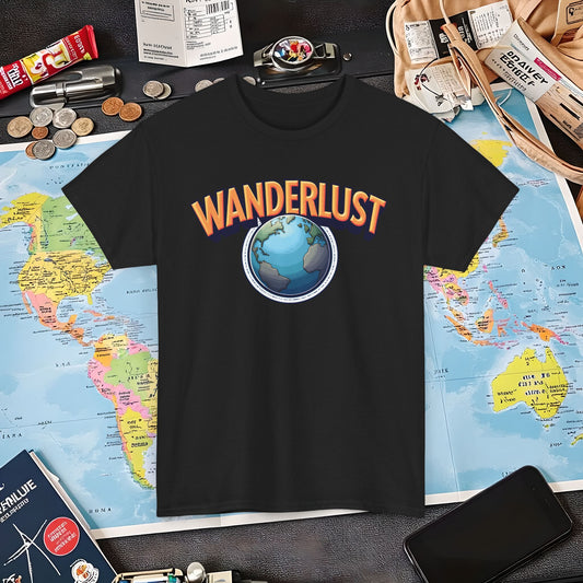 Wanderlust Glow Air Travel T-Shirts | Jetsetter, Airport, and International Flight Tees