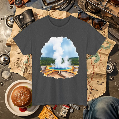 Yellowstone Wonder Road Trip & Vehicle Travel T-Shirts | Car, RV, and Motorcycle Adventure Tees