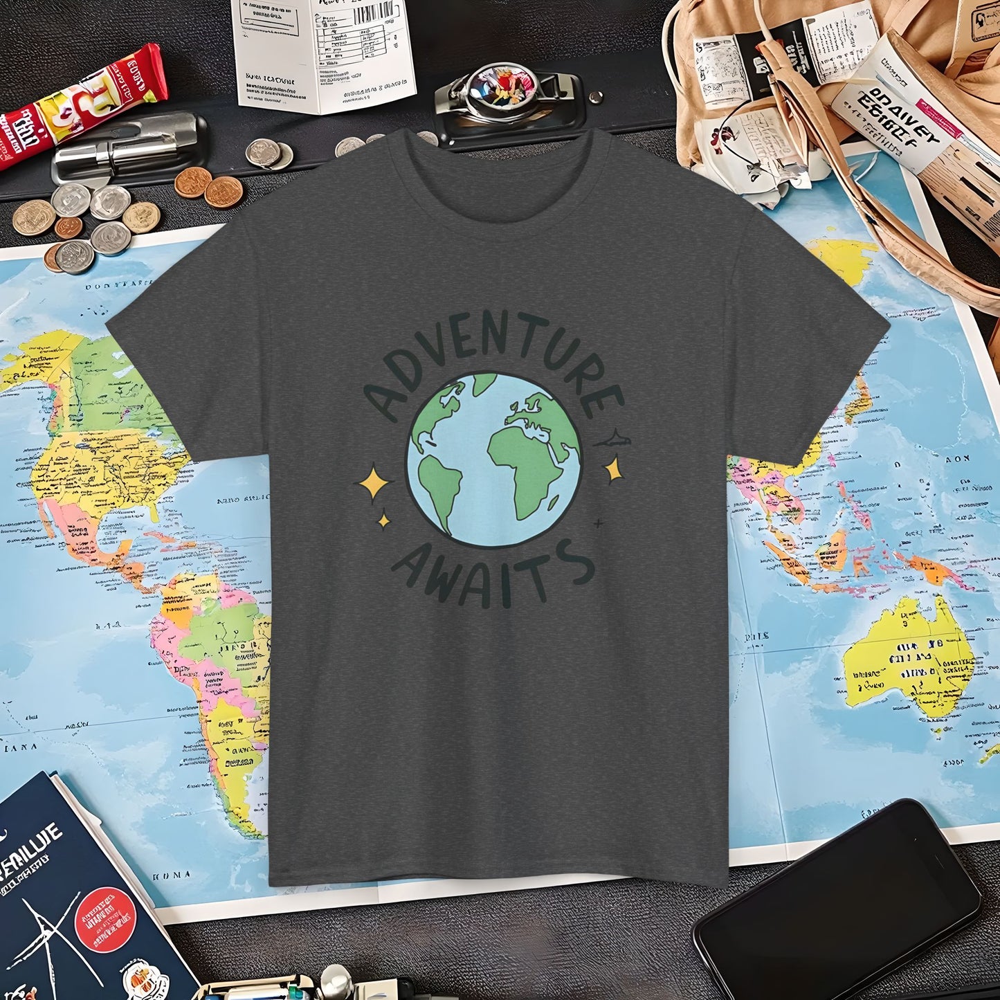 Adventure Globe Air Travel T-Shirts | Jetsetter, Airport, and International Flight Tees