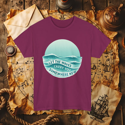 Let the Waves Carry You T-Shirt – Serene Travel & Ocean Escape Design | Funny & Stylish Tees for Ocean Adventures