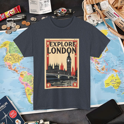Vintage London Air Travel T-Shirts | Jetsetter, Airport, and International Flight Tees
