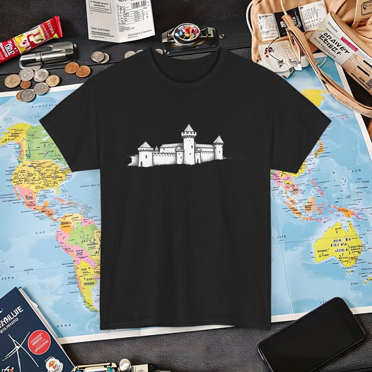 Castle Skyline Air Travel T-Shirts | Jetsetter, Airport, and International Flight Tees