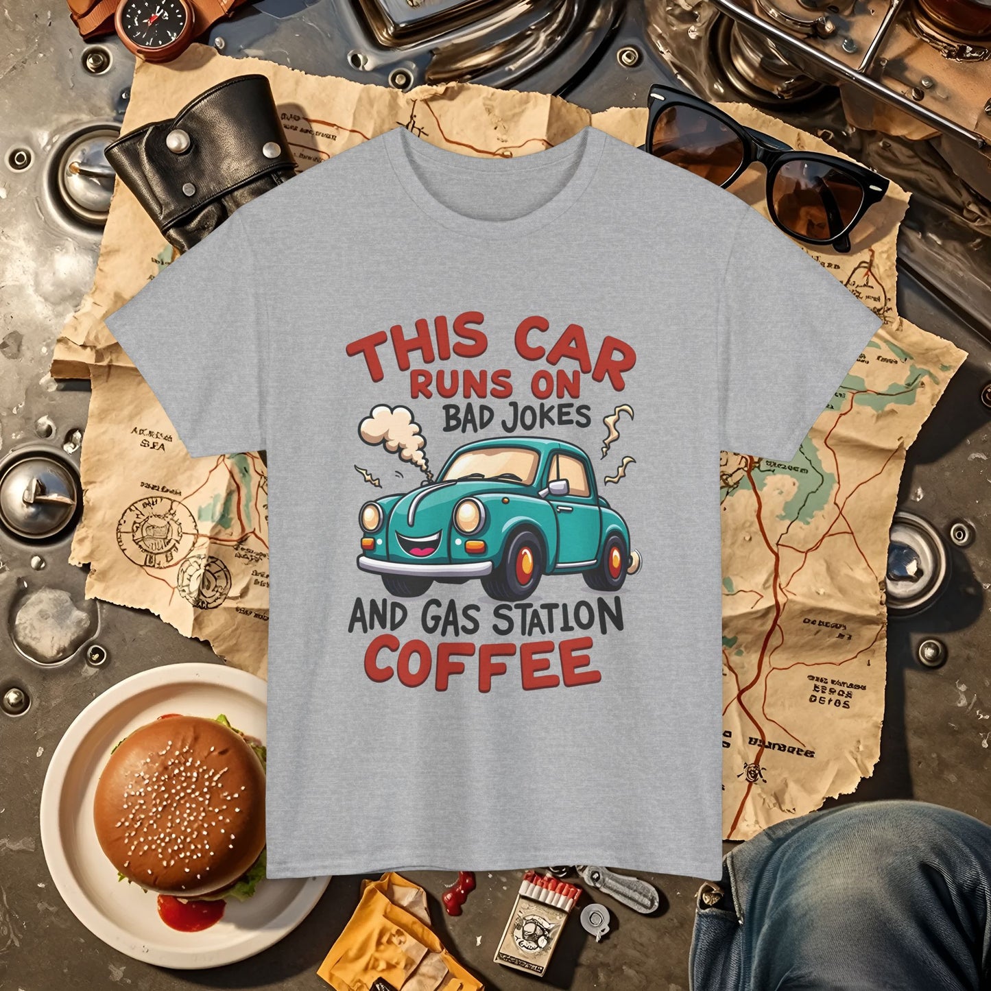 Coffee Car Road Trip & Vehicle Travel T-Shirts | Car, RV, and Motorcycle Adventure Tees