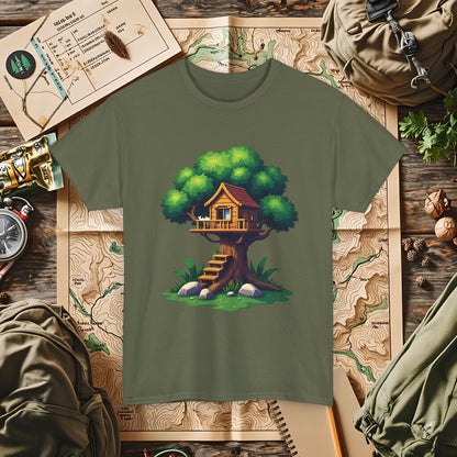 Pixel Treehouse Outdoor Adventure T-Shirts | Camping, Hiking, Rafting & Kayaking Tees for Nature Lovers