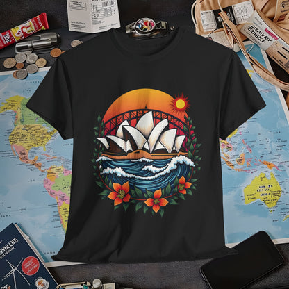 Sydney Vibes Air Travel T-Shirts | Jetsetter, Airport, and International Flight Tees